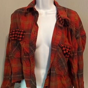 Red plaid flannel ❤️🧡